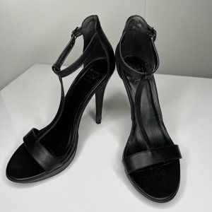 Open Toe T Strap Heel Sandals